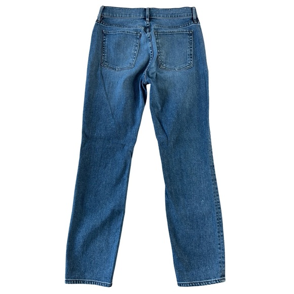 3x1 NYC Mid Rise Straight Leg Cropped Jeans Blue Wash Stretch - Size 25 - Picture 3 of 16